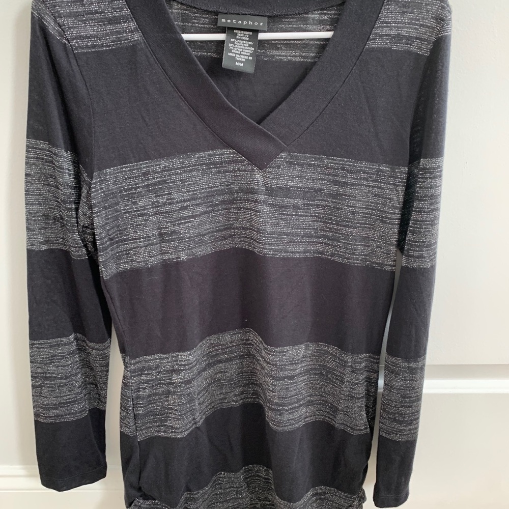 Black and silver sweater